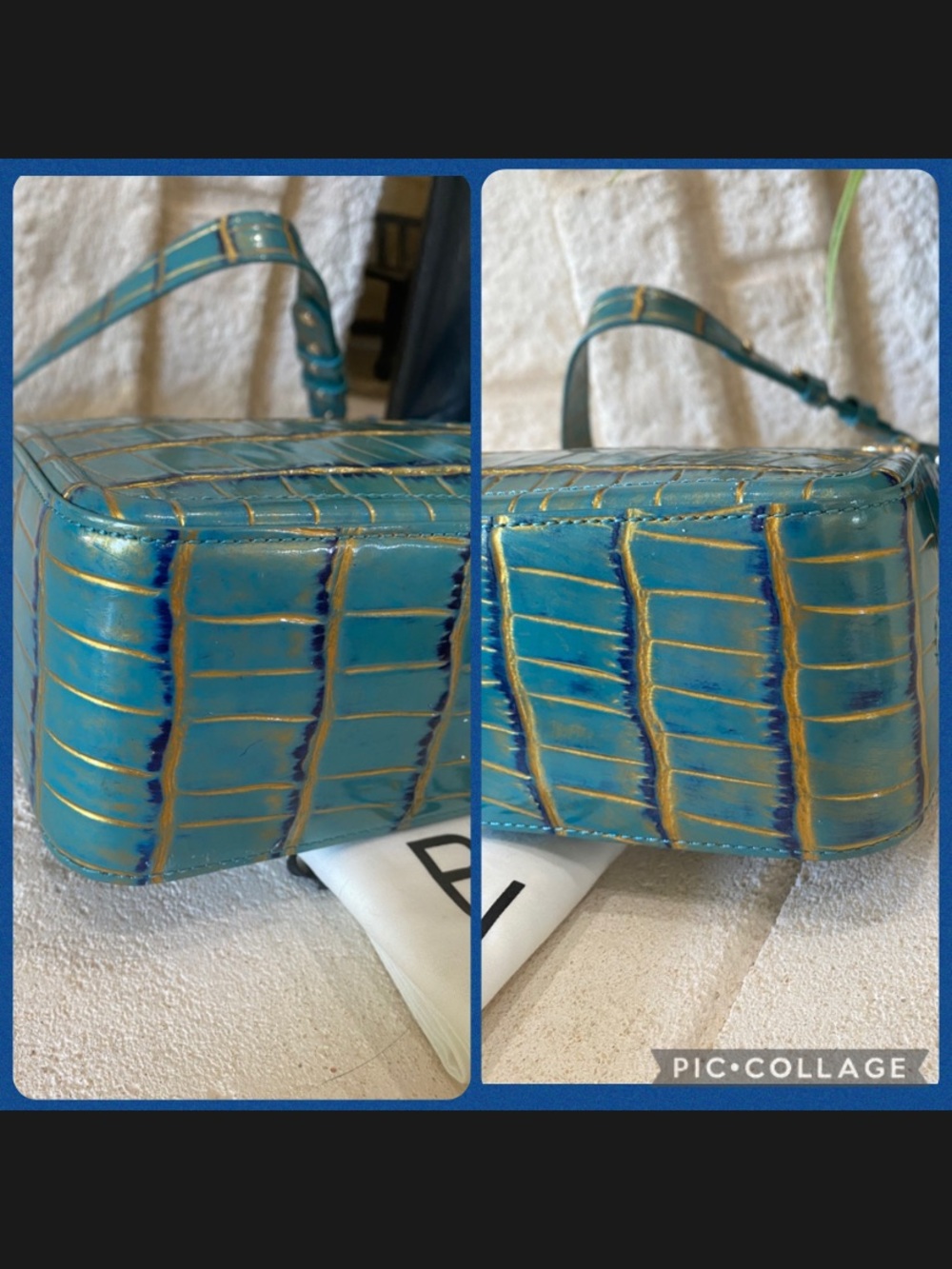 ☀️ 🌴🦜HTF PARAKEET ESTUARY BRAHMIN TABITHA SHOULDER BAG - Picture 7 of 12